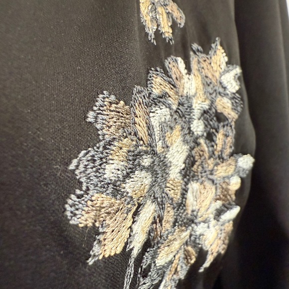 Y2K Groovy Monkey Floral Bomber Jacket Embroidered Women XL Cherry Blossom Retro - Picture 16 of 16